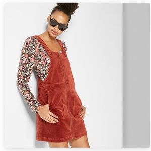 NWT Corduroy Overall Dress